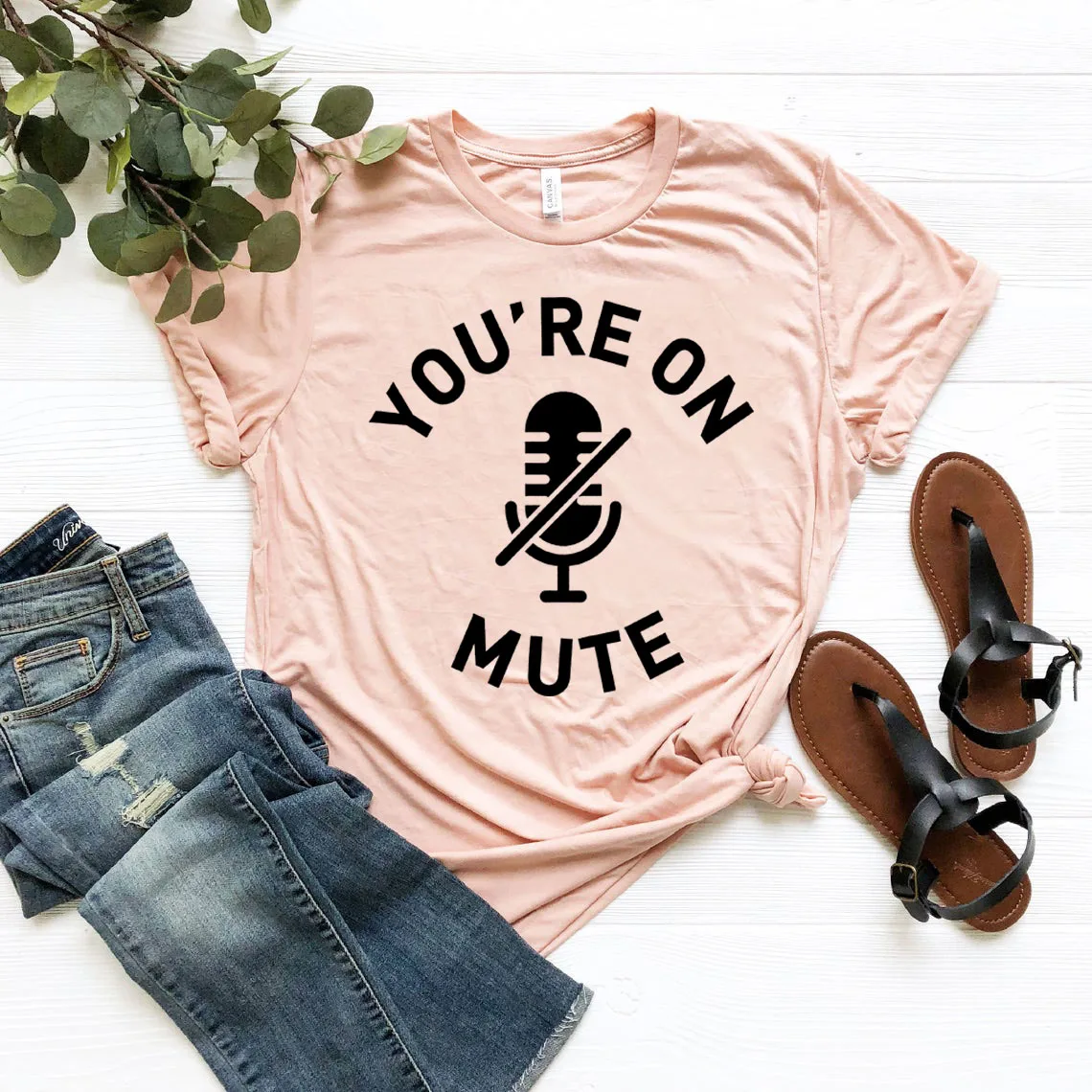 You're On Mute Shirt Funny Zoom T-shirt Video Call Online Meeting Shirts  Work From Home Tops Harajuku Unisex Tshirts - T-shirts - AliExpress