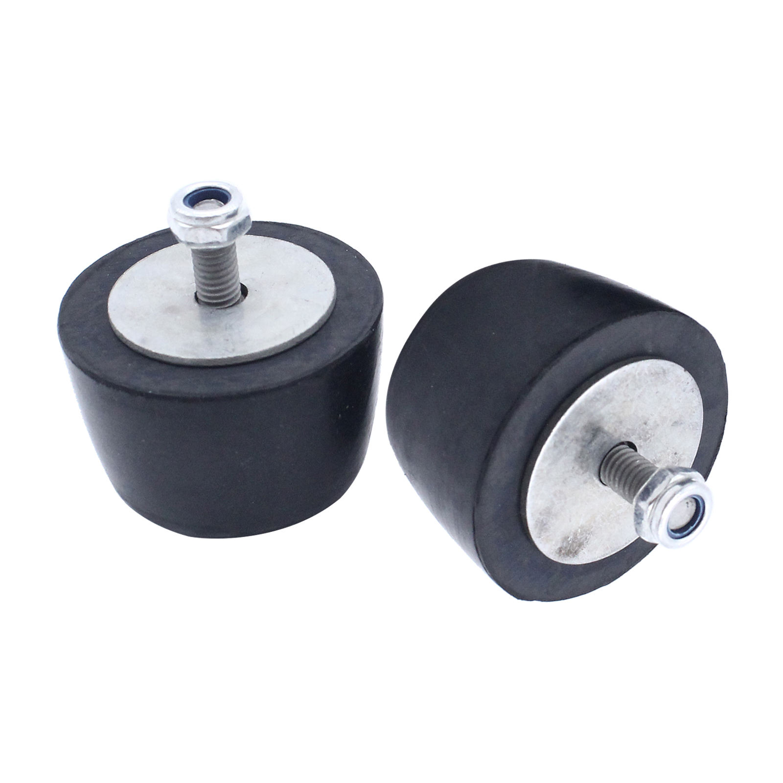 2Pcs Black Rubber Bumper Cushion Hood Bump Stop Replacement for Jeep Wrangler YJ JK 1987-2018