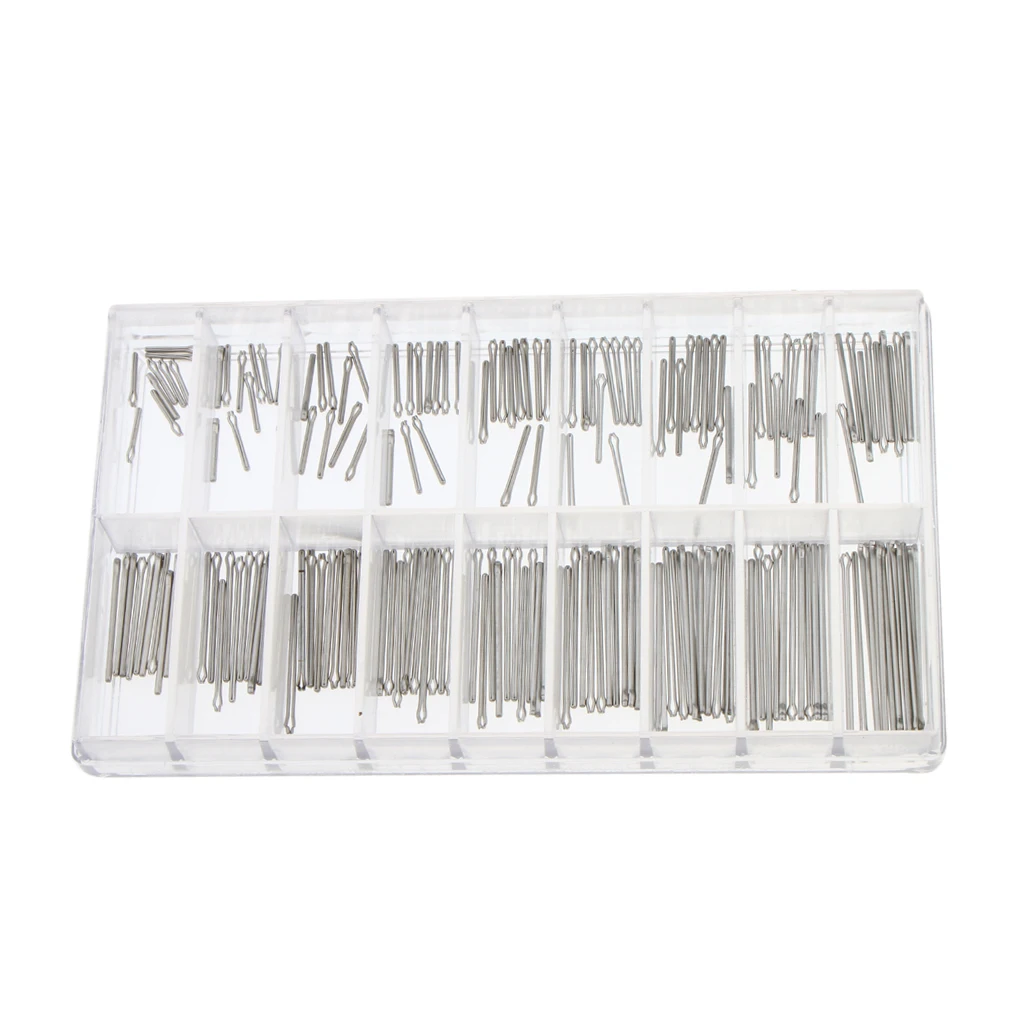 180 Pack Bulk Stainless Steel Spring Bars Watch Band Cotter Pins for Attaching