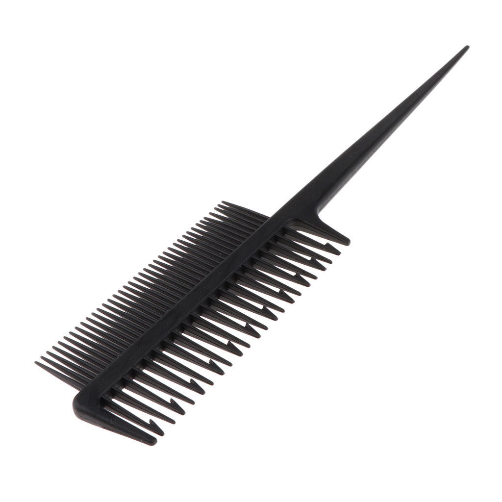 Salon Barber Hair Weaving Sectioning Foiling Tint Comb for Coloring Black