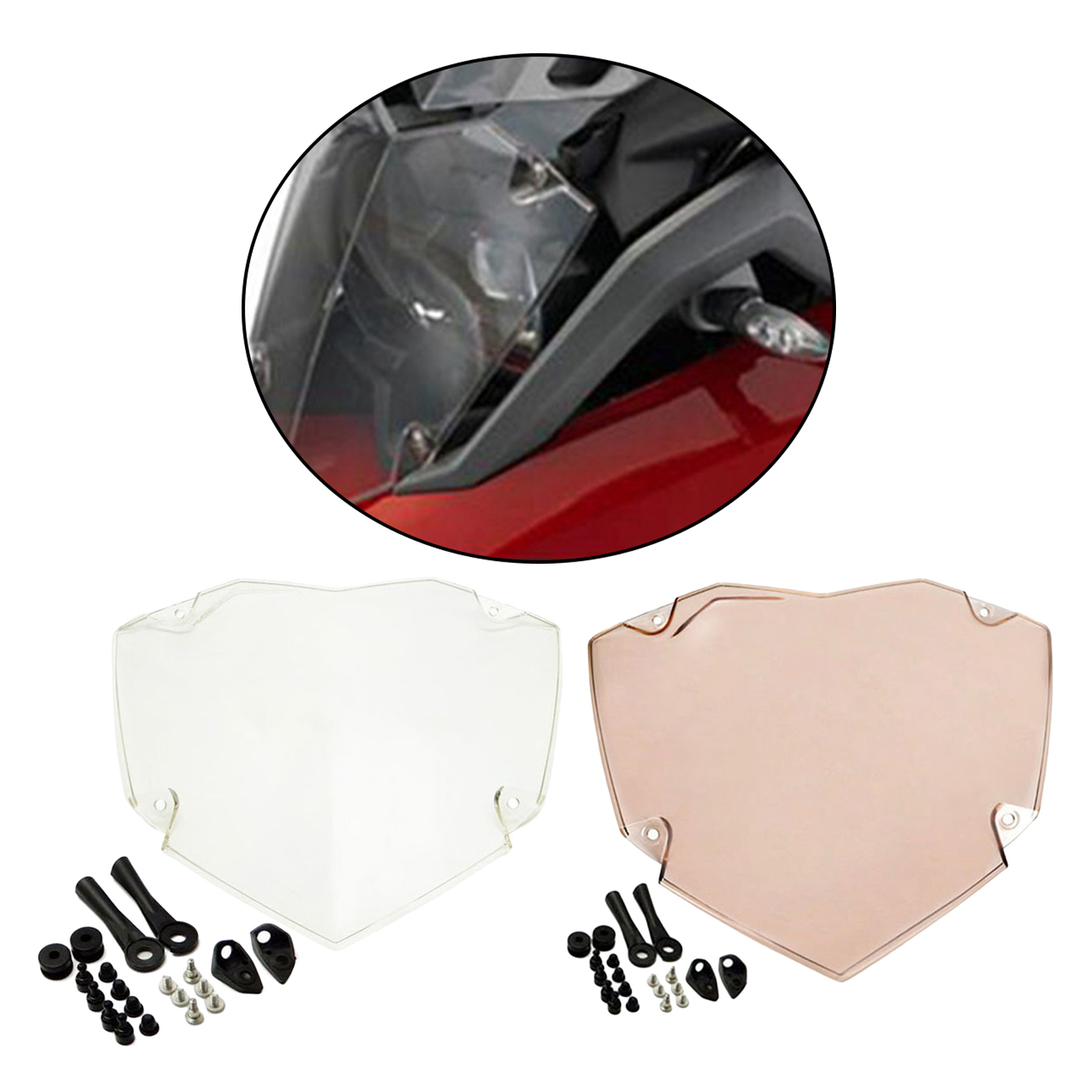 Motorcycles Accessories Plastic Headlight Lamp Protector Guard Head Light Cover Kits for BMW R1200GS ADV 2013-2017