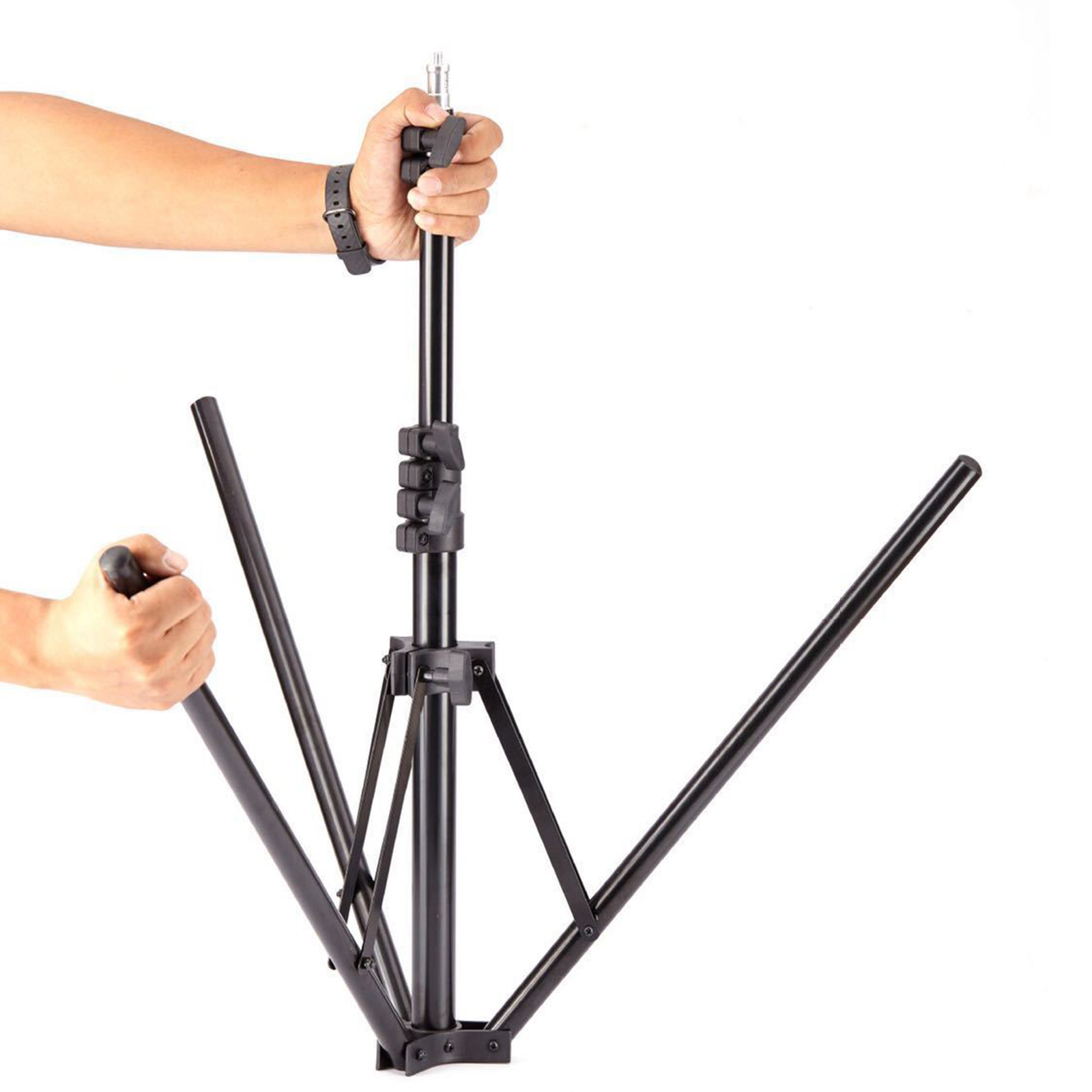 Tripod 63 inch Mobile Phone Live Stand Tripod Floor-Standing Portable Travel Tripod Retractable Selfie Stick Adjustable Stand