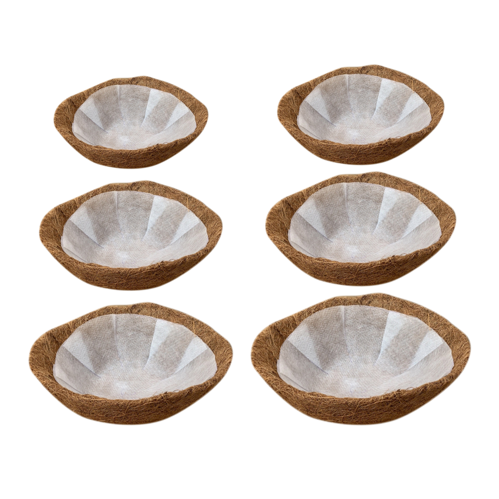 20/25/30/35/40/45cm Hanging Coconut Vegetable Flower Pot Basket Liners Planter Garden Decor Crafts