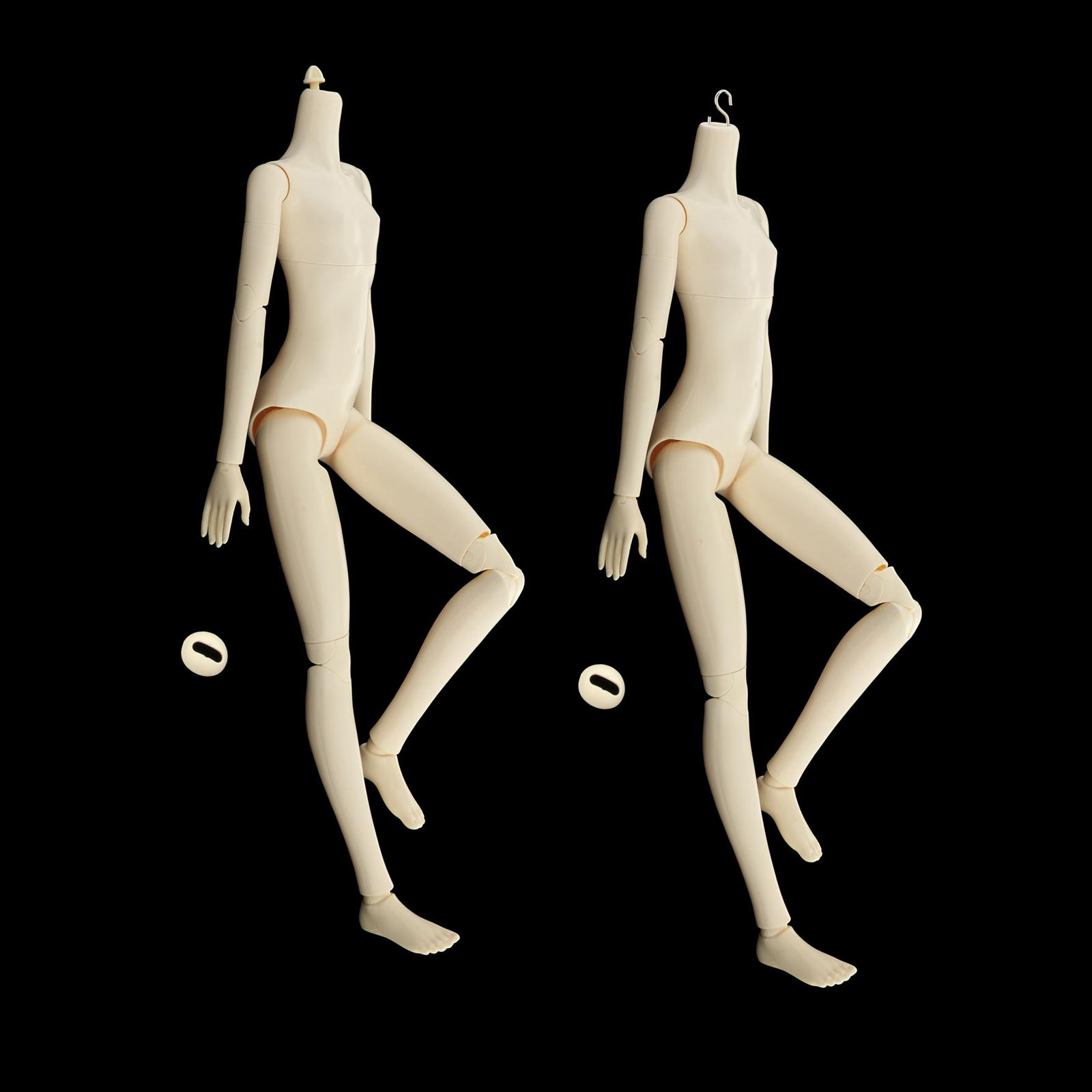 2pcs Flexible 1/3  Doll 20 Joints Ball Jointed Dolls Female Body Toy