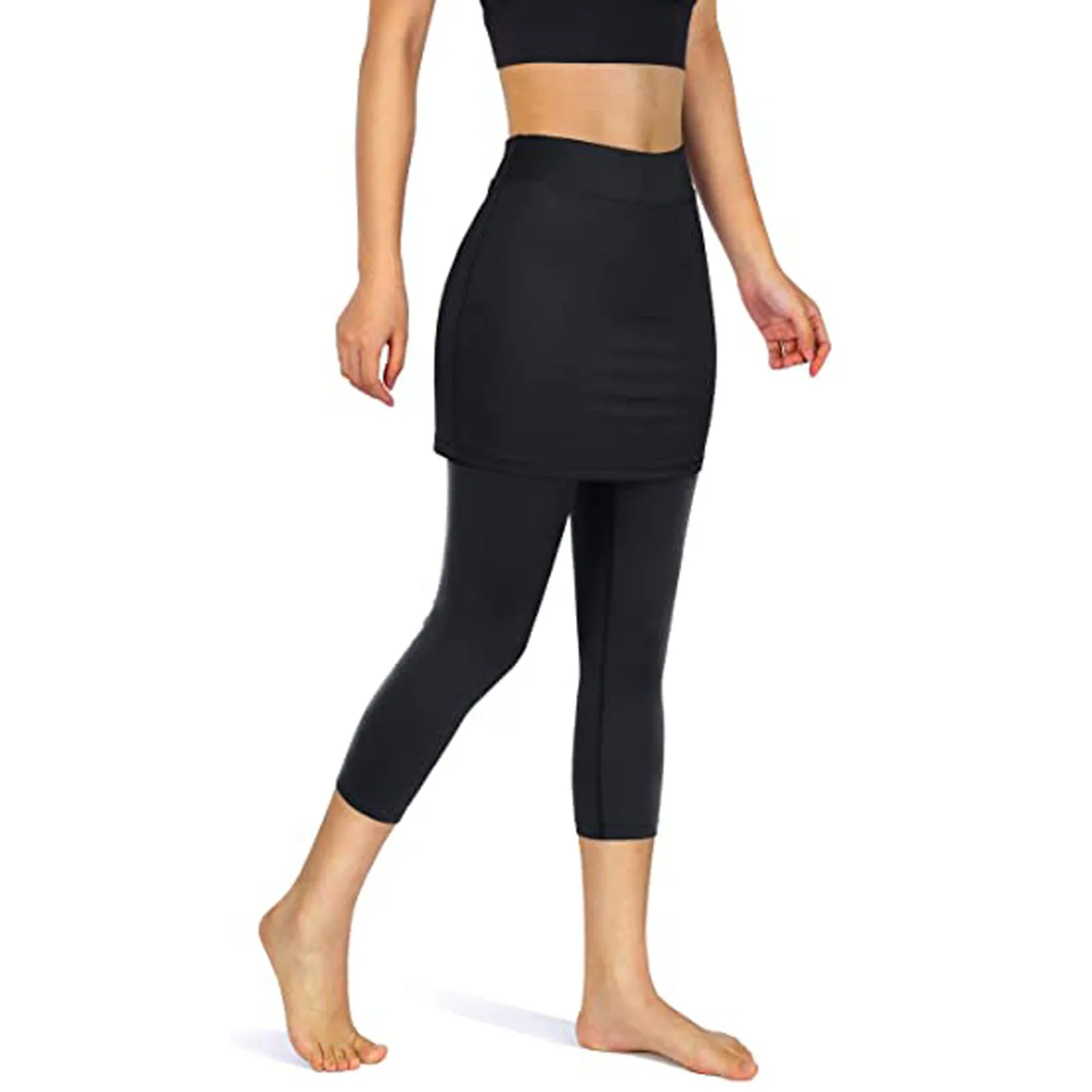 Women Fitness Leggings With Pockets Tennis Skirted Legging Pantalones Pocket Elastic Sports Workout Capris Skirts Leggins Mujer grey leggings