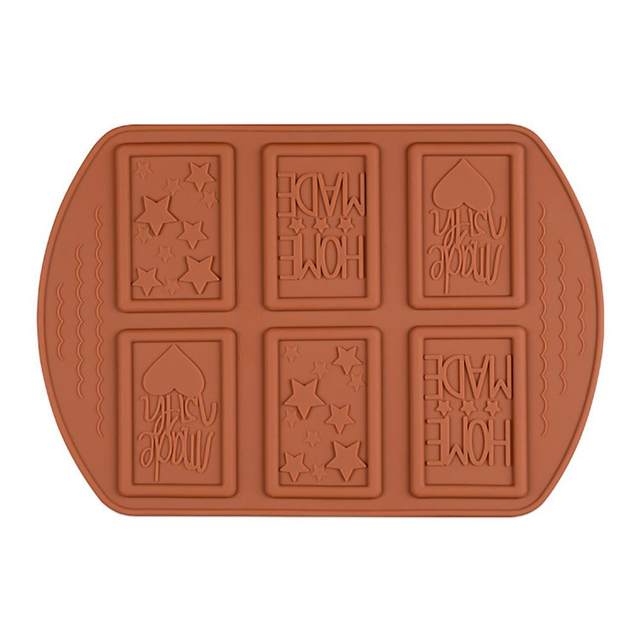 BAKER DEPOT Chocolate mold silicone mold for candy biscuit flower gummy  sugar ice tray cake decoration tool 15 cavity Set of 6