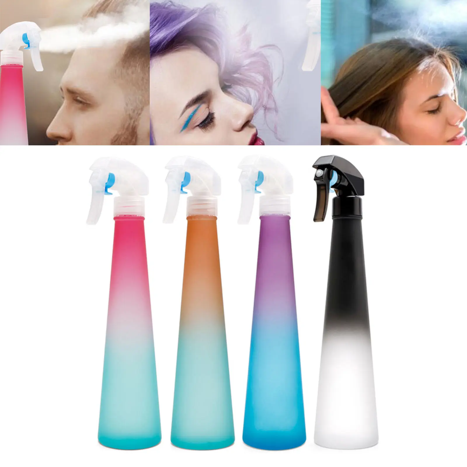 Stylish Hairdressing Spray Bottle Refillable Beauty for Salon Hair Care Curling Gardening Pets Girls Boy Travel Hotel Office