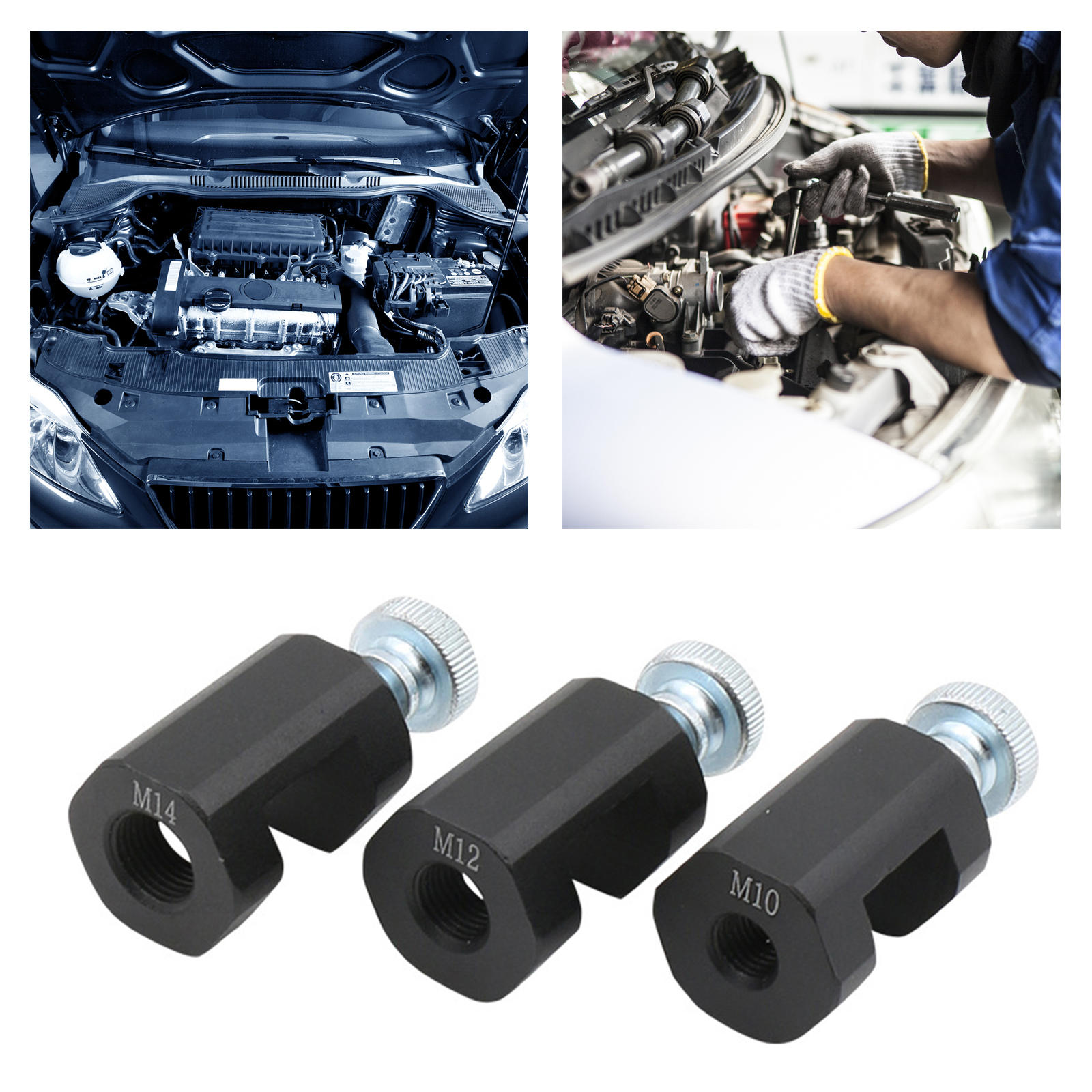 Engine Spark Plug Gap Tool Gapper Billet Aluminum Threaded Corrosion-Resistant Professional Design Light Weight Sturdy Replaces