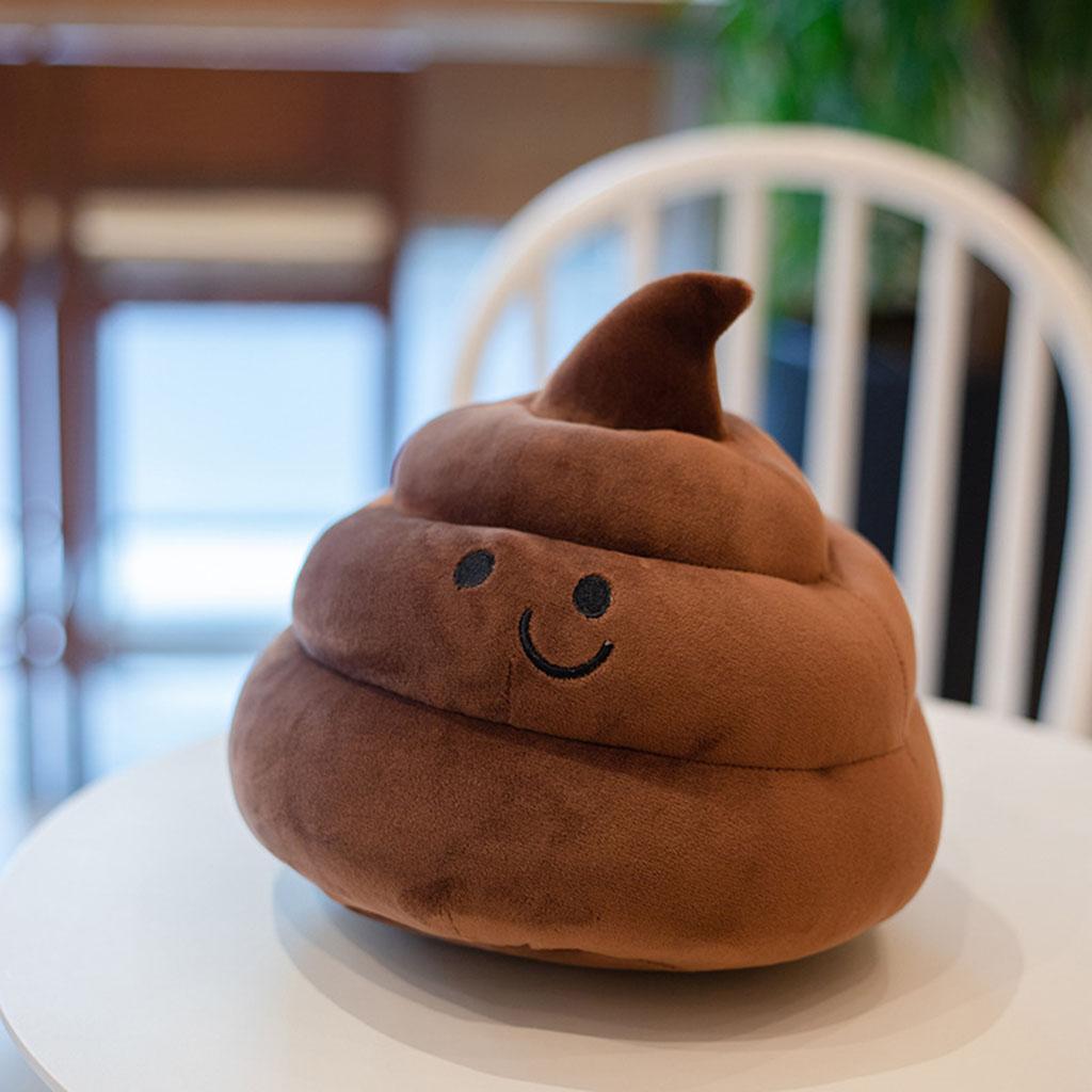 Creative Poop Plush Toy Emoticon Poo Shape Soft Pillow Stuffed Doll Huggable Sofa Cushion for Home Bedroom Decor