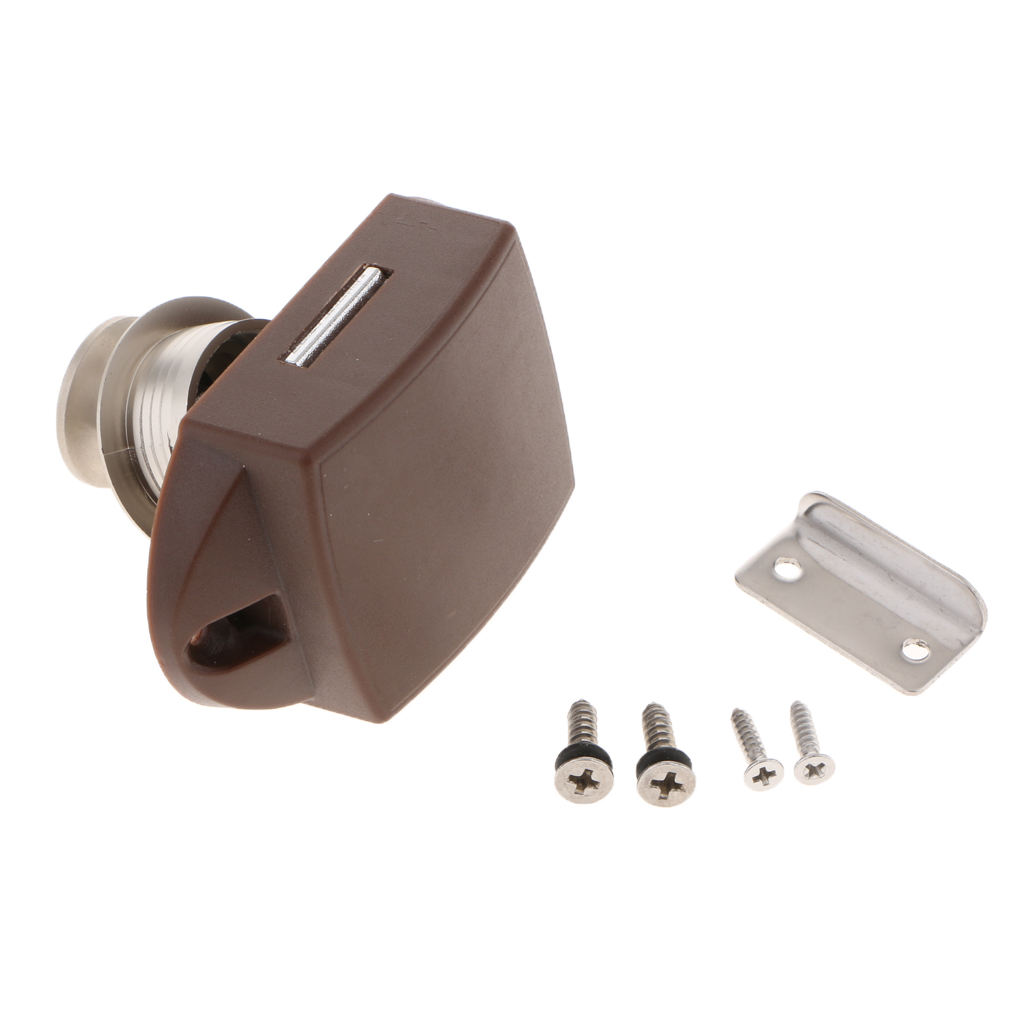 Push Button Latch Keyless Cabinet Lock for RV Motor Caravan Cupboard Door