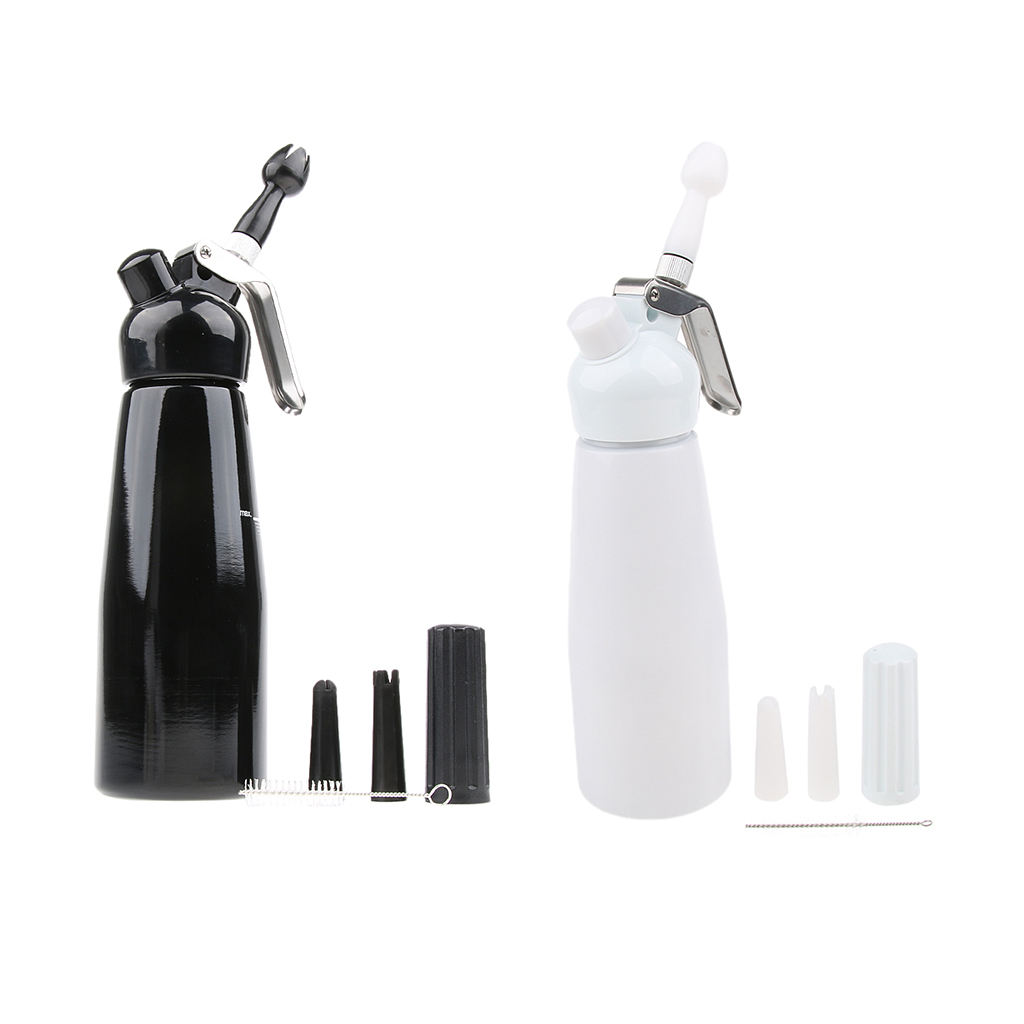 Aluminium Alloy Butter Foam Cream Whipper Dispenser Coffee Dessert 0.5L, Solid, Food Grade