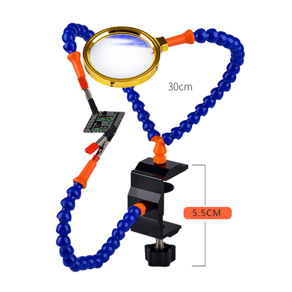 Welding Stand Working Desk Clamp Tools KIt Flexible Arms 3x Helping Hands