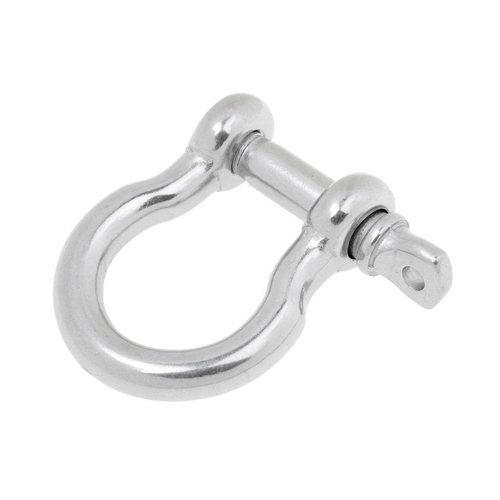 Marine Chain Rigging Bow Type Anchor Shackle with Captive Pin for Boat Sailing 304 Stainless Steel