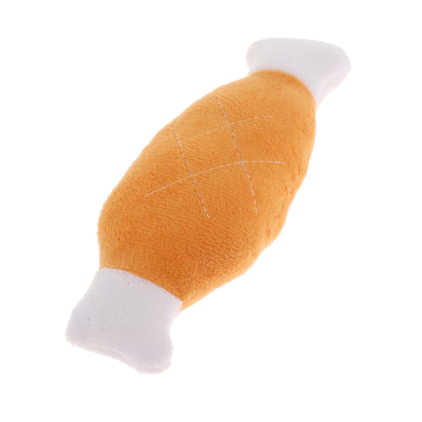 Puppy Pet Supplies Chicken Leg Plush Chew Squeaker Sound Squeaky Dog Cat Toy