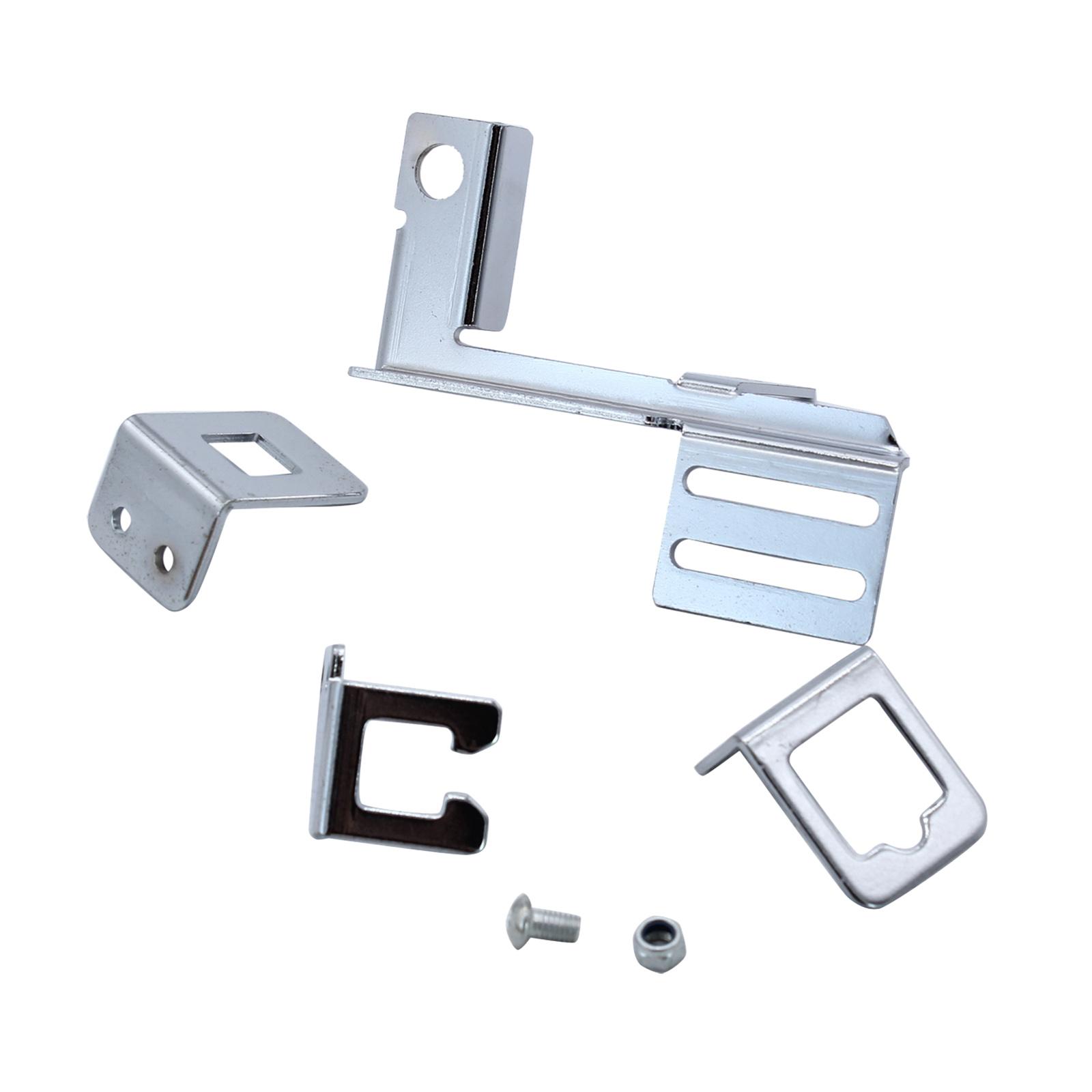 Auto Chrome Throttle Cable Kickdown Bracket Transmissions Kick Down Replacement for Chevy Sbc Holley Car Accessories