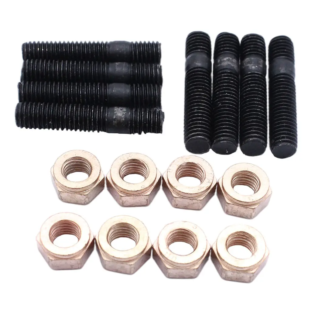 8 Set Exhaust Manifold Studs & Nuts M8 x 30mm Metal Hardware Kit Fit for VW Golf 1974 - 1997