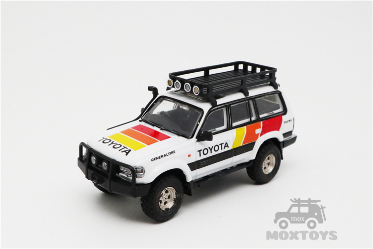 Toyota Land Cruiser Lc80 w - Quofrack Rhd Carro Branco Fundido Gcd 1:64 2 Brinquedos e hobbies