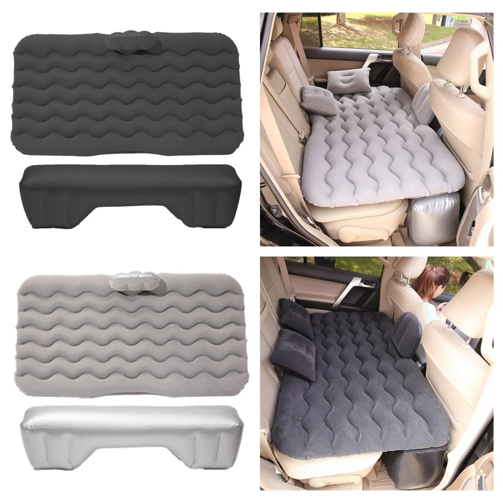 Back Seat Air Mattress Rest Cushion Sleeping Bed Inflatable Sofa Portable Blow-Up Pad for SUV Camping Travel Hiking Backpacking