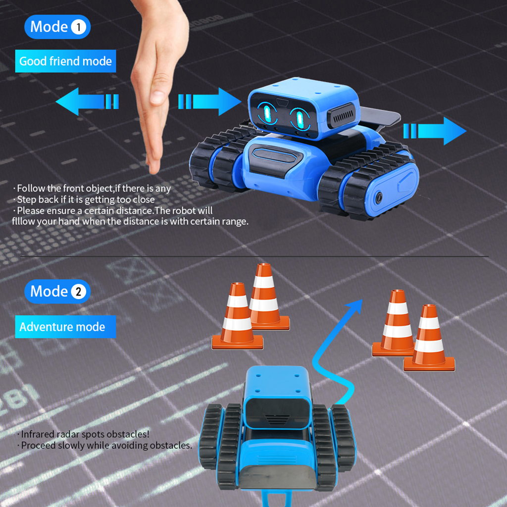 Intelligent Robot LED Interactive Gesture Sensor Robot Toys For Kids And Adult