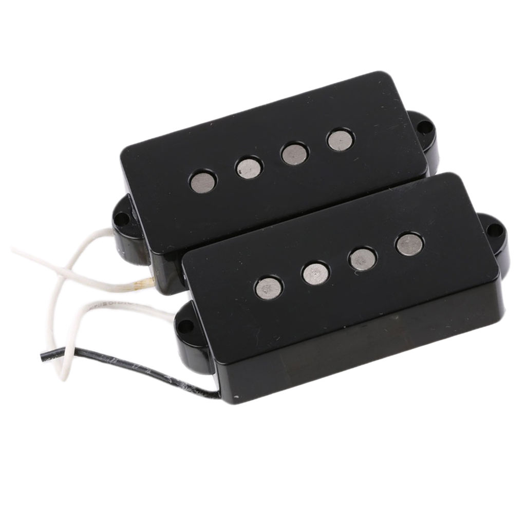  Open Pickguard Alnico5 Magnets for 4-String Precision Bass Guitar