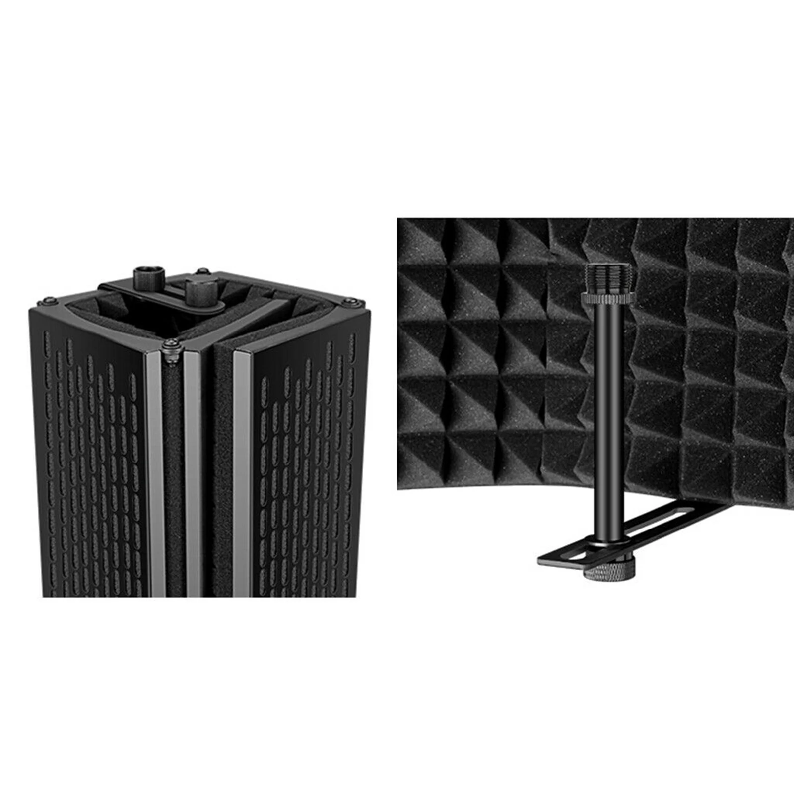 5 Panel Mikrofon Isolation Schild Studio Mic Sound Absorbieren Schaum Reflektor 