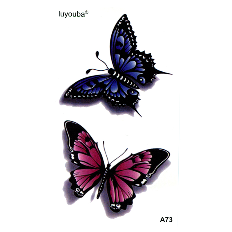 Best of Red / Blue Butterfly Waterproof Temporary Tattoo Sticker Henna Tatoo Body Sticker Fake Tattoo The Flash Tatuajes Temporales Reviews & Tips