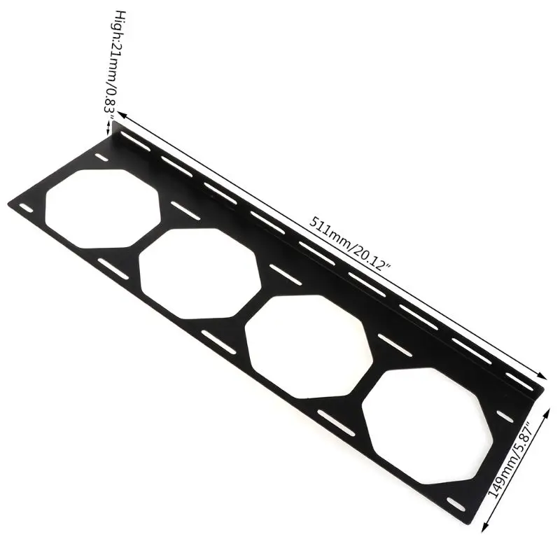 240 Radiator Mounting Bracket for External Computer Case - Fan Holder for 12/14CM Fans, Heatsink Gadget Accessories Description Image.