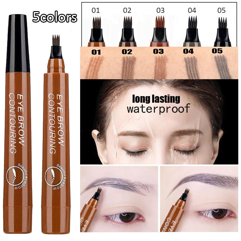 Best of Microblading Eyebrow Pen Waterproof Fork Tip Eyebrow Tattoo Pencil Long Lasting Professional Fine Sketch Liquid Eye Brow Pencil Reviews & Tips