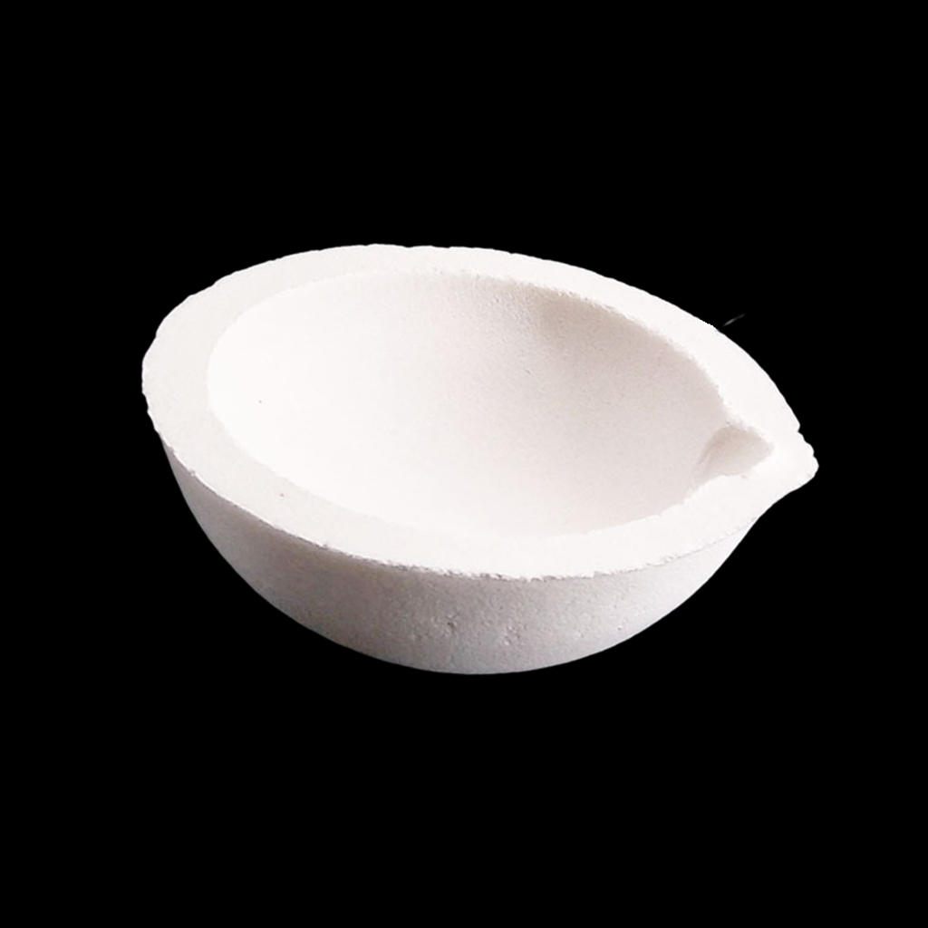 White Quartz Crucible Melting Dishes High Temperature Quartz Silica Melting Crucible for Platinum Sliver Jewelry Copper Smelting