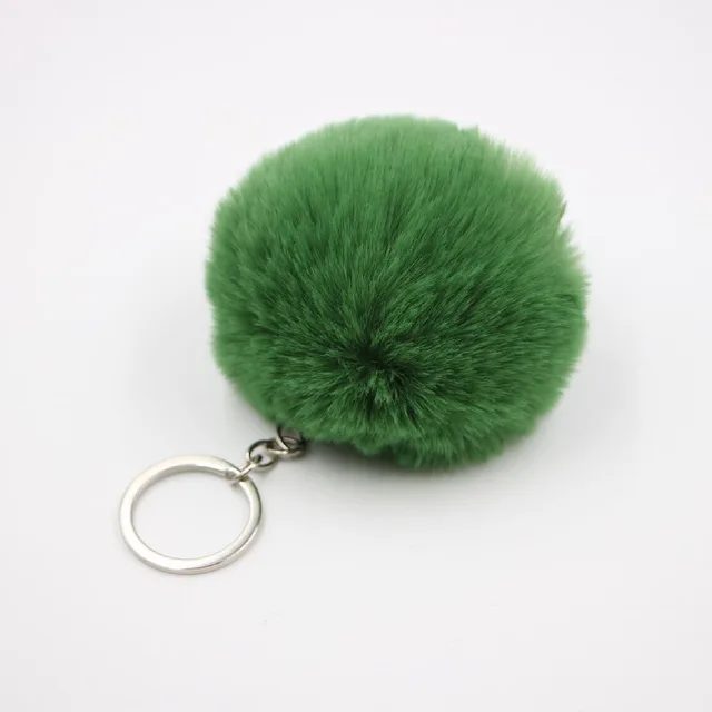 Rts-real Fox Fur Pompom Keychain-furry Key Chain-bag Charm-fur