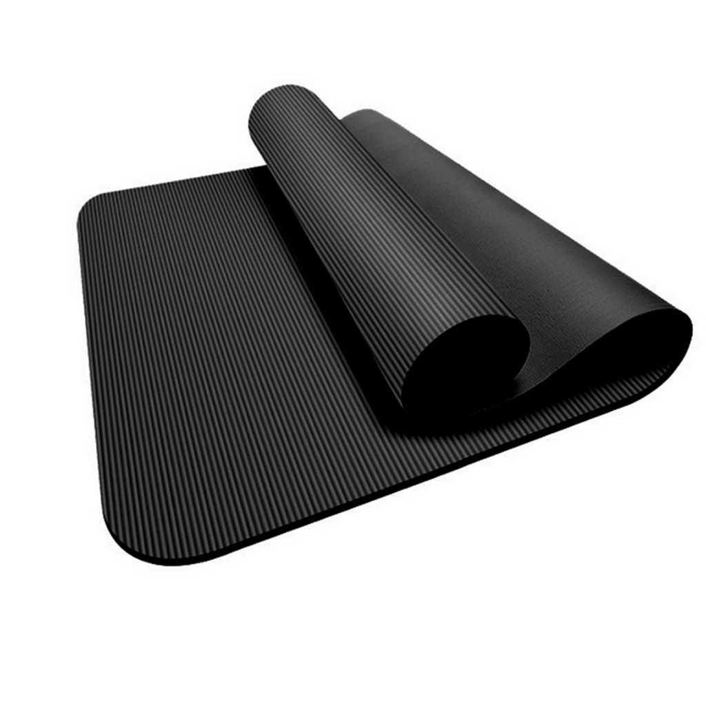 183x61x1cm NBR Yoga Mat 10mm Gymnastic Workout Mat Non- Exercise Pilates Dancing Pad Fitness Cushion Home Gym Equipment