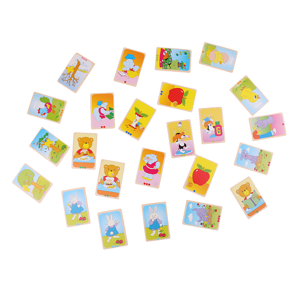 Kids Early Learning Story Telling Cards for Developing Educational Toy Gift