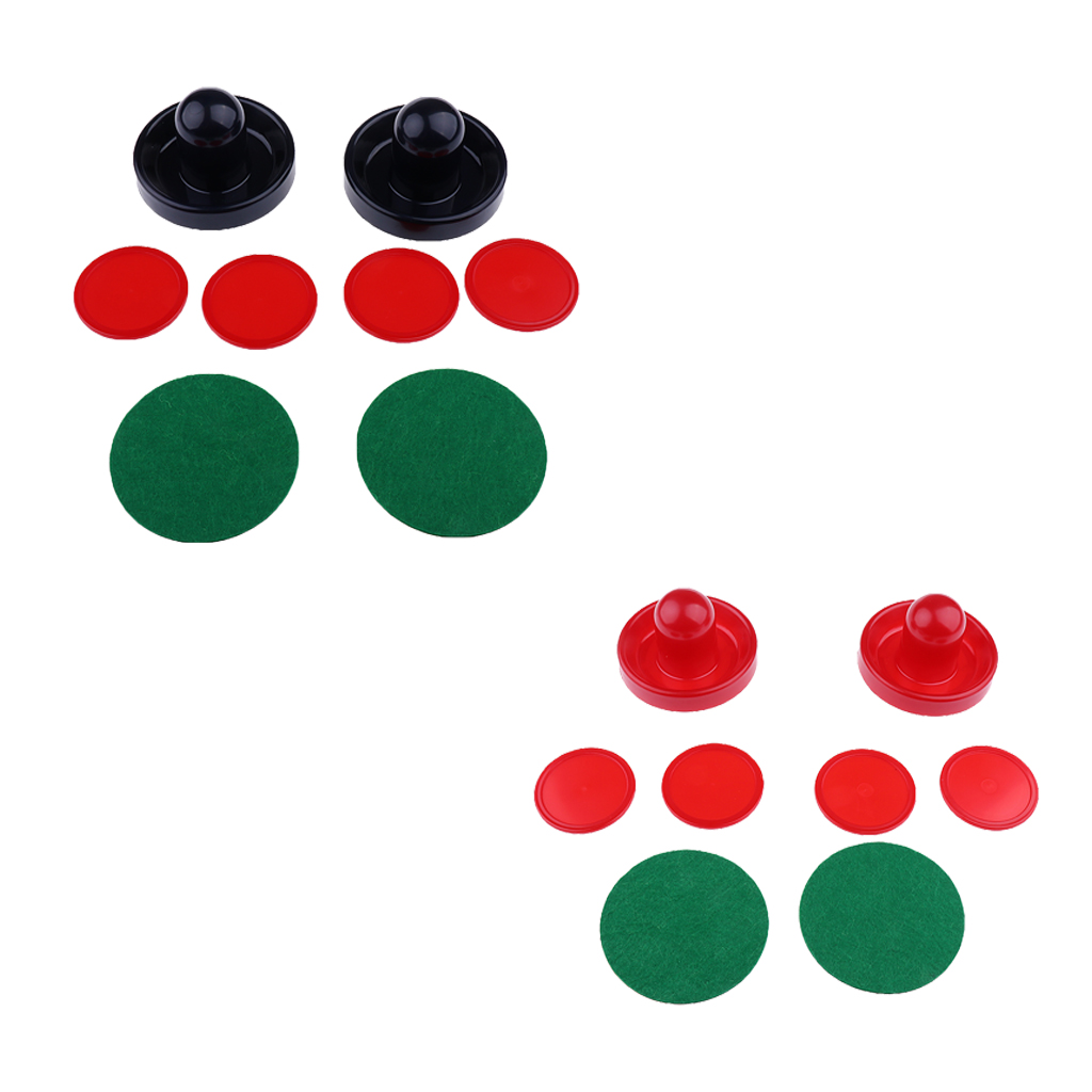 Air Hockey Accessories 2pcs Air Hockey Felt Pushers Strikers Goalies Plus 4pcs Pucks Adult Table games entertaining toys