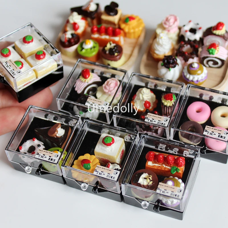 Schokoladenmarmelade Jam Cakes Dollhouse Miniature Dekoration Spielzeug 6 