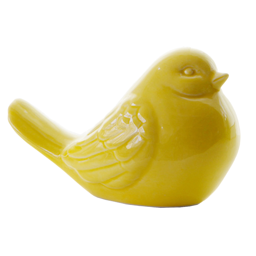 Glazed Ceramic Birds Porcelain Bird Figurine Statue Home Decor Mini Bird Ornaments