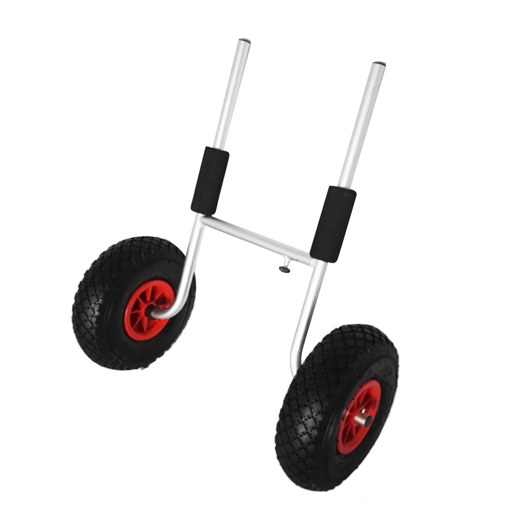 Heavy Duty Kayak Cart for Sit-On-Top Kayaks - High Performance Aluminum Trailer Tote Trolley for Canoe Rowing Boat Transport