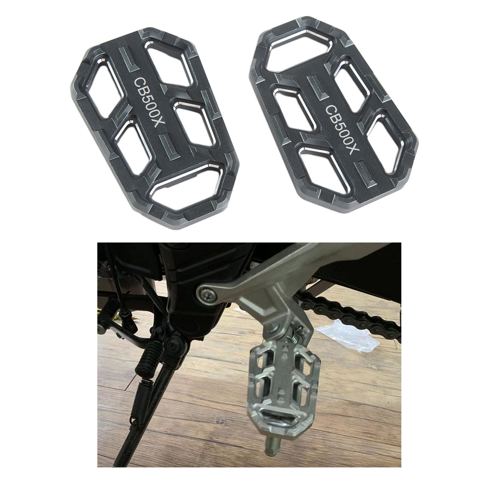 Pedals Rest Footrests for Honda CB500X, Professional Accessories, Replacement