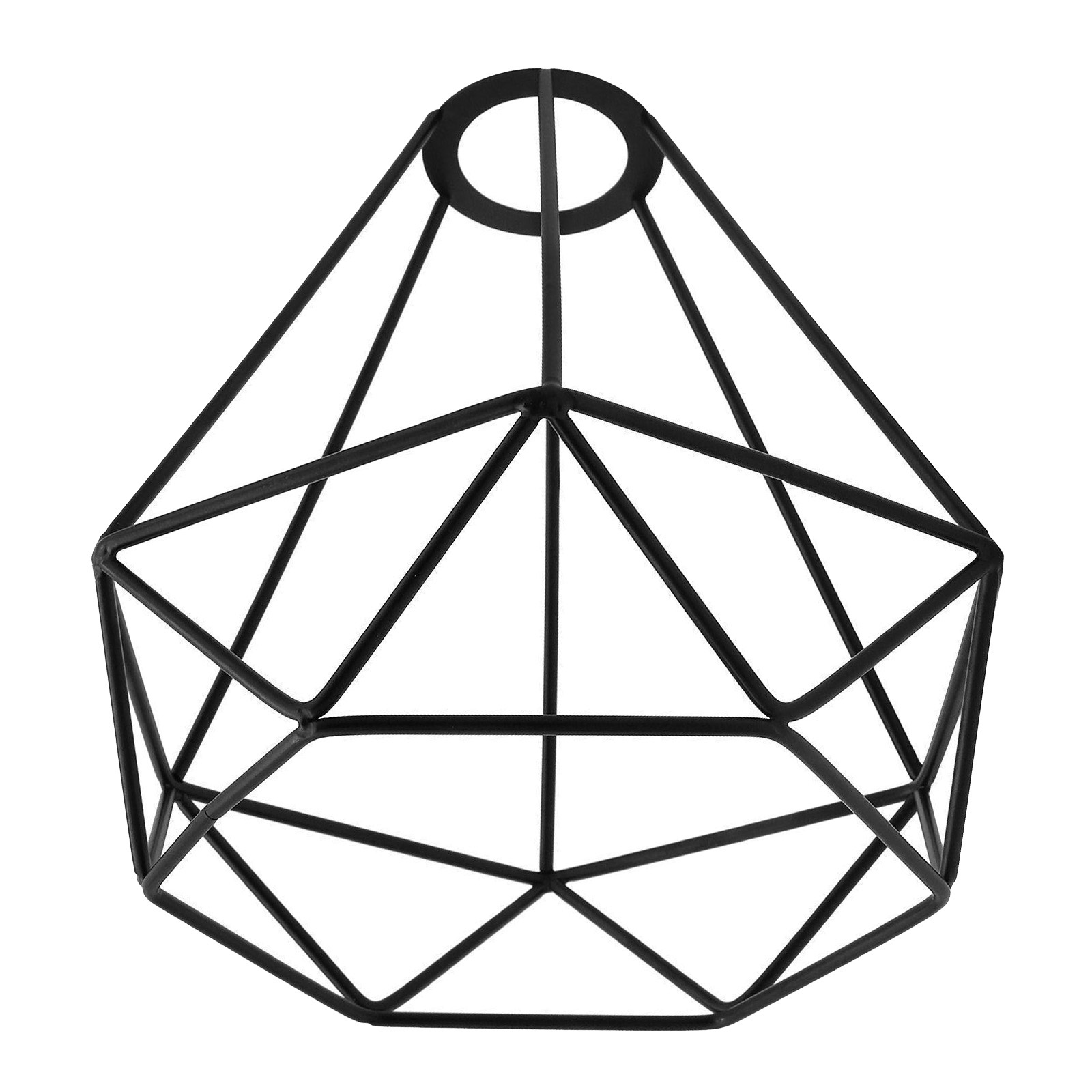 Metal Lampshade Ceiling Light Lamp Shade Iron Cage Geometric Shape Pendant