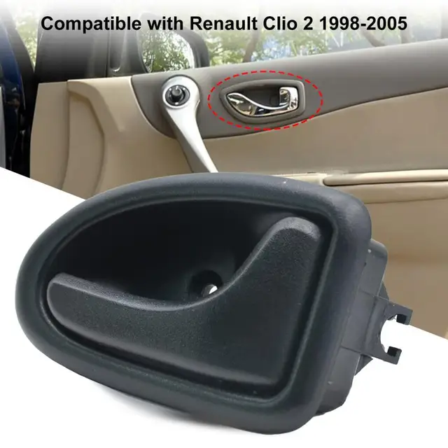 Poignée de Porte Intérieure pour Renault Clio 2 8200646939-1998, Produit de  Voiture, Côté Droit 256, 1 Pièce, 2005