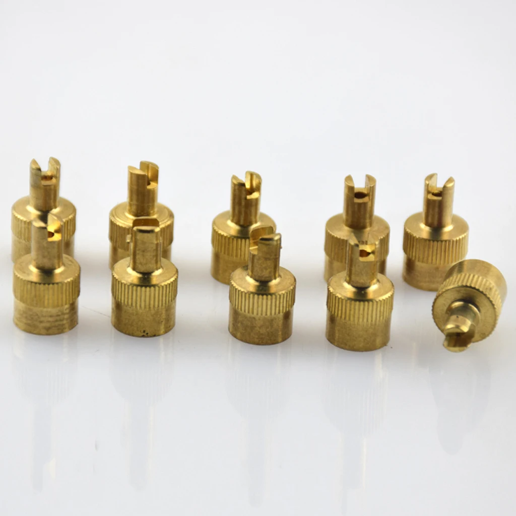 5 Pairs Duarble Motorcyle Auto Car Slotted Head Valve Stem  With Remover Tool prevent air leaks and Provide a great look