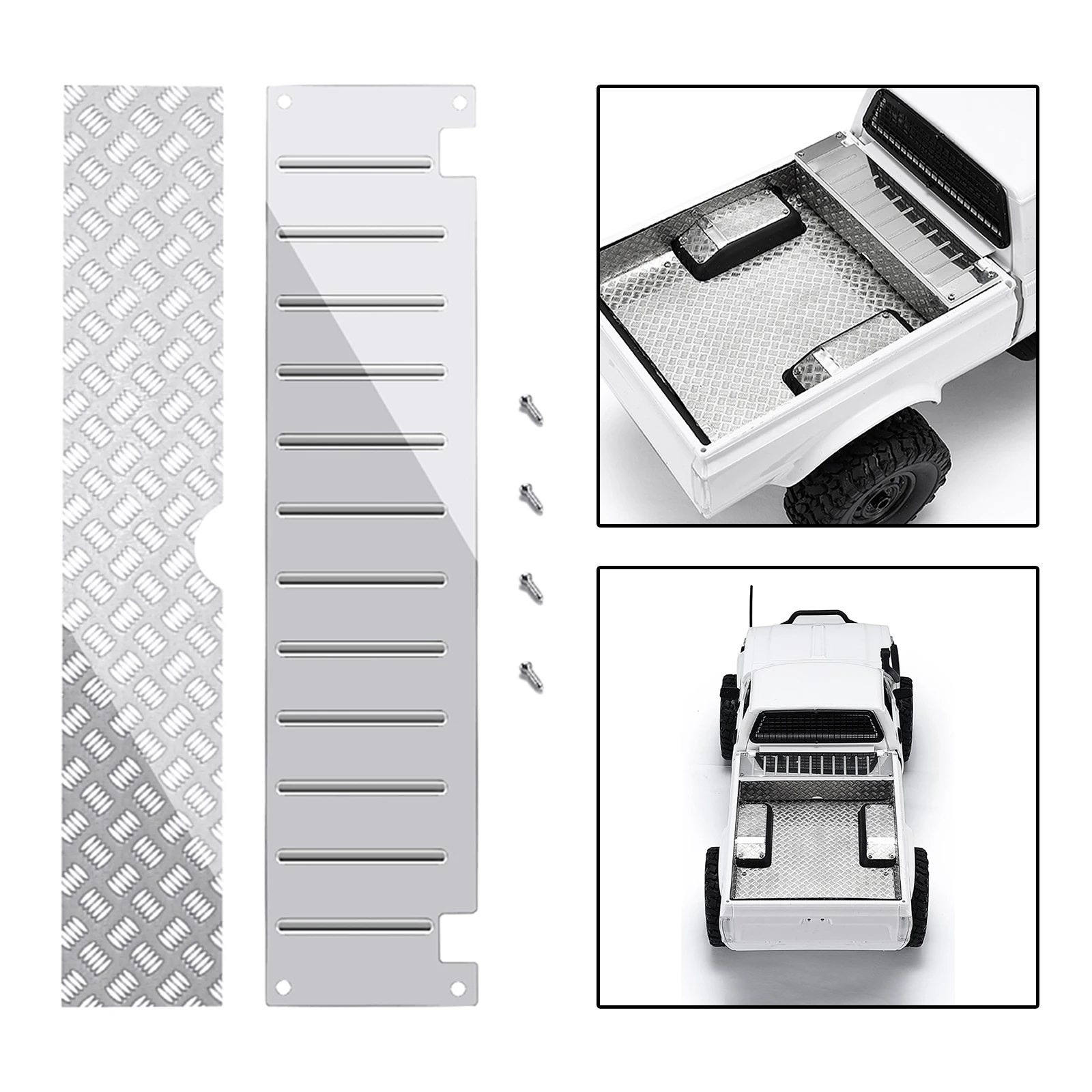 Metal Tool Box Decorative Sheet Plates Fits WPL C14 C24 RC Crawler Car Parts