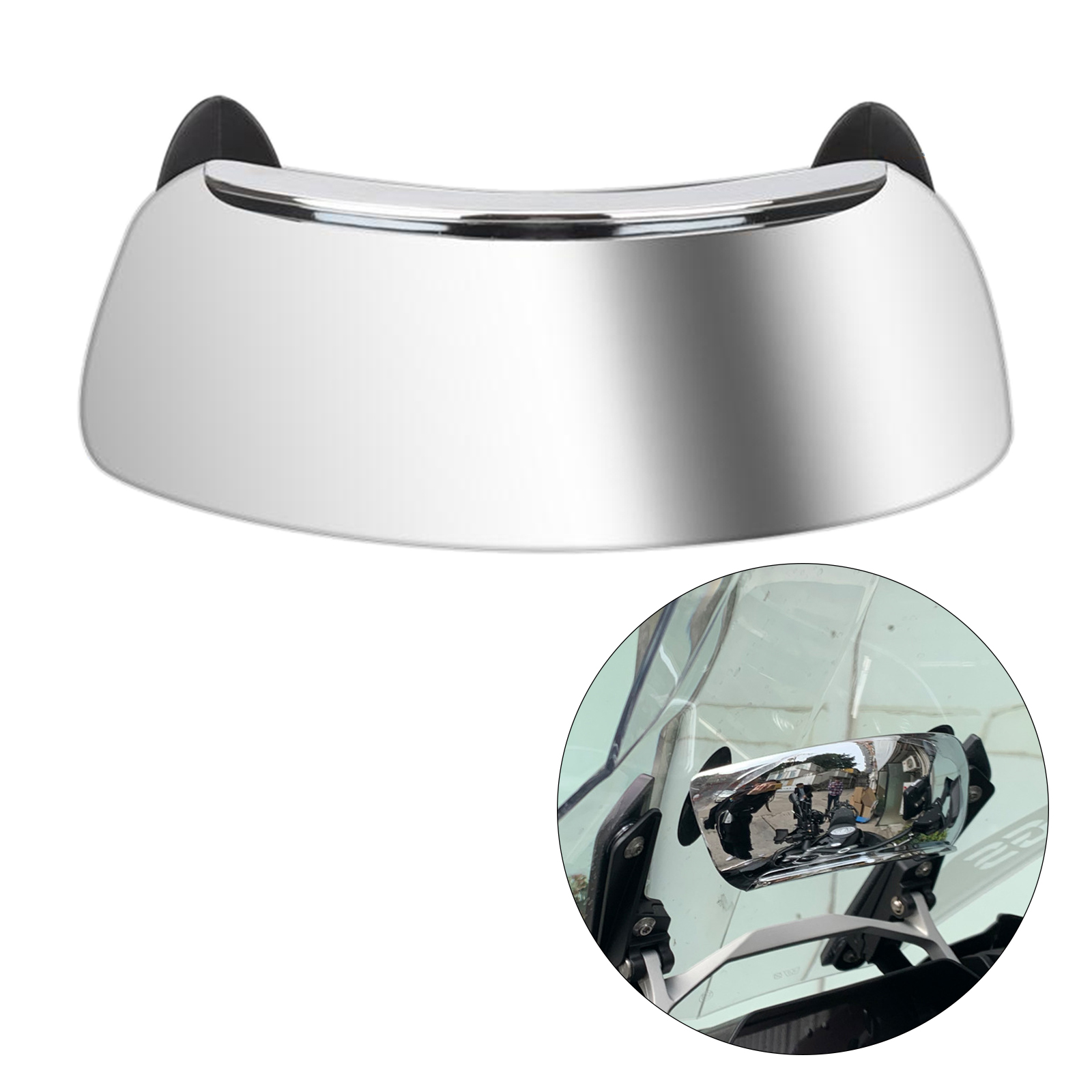 Universal Rear View Mirrors Holographic Safety for Most model Scooters Cars motorcycle Mirrors Chrome Mirror Blind 180 Degree
