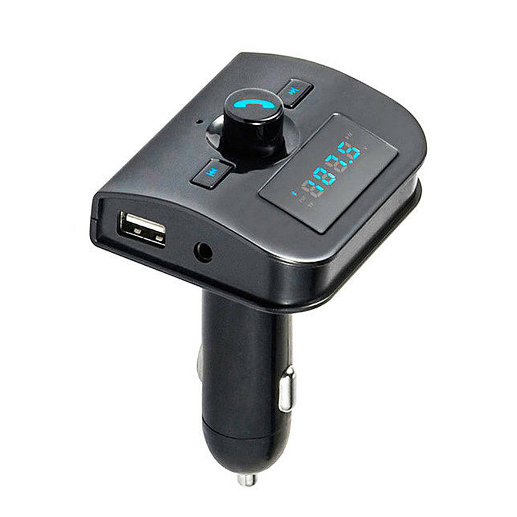 Bluetooth Car FM Transmitter MP3 Player AUX USB Port LCD Diaplay Adapter