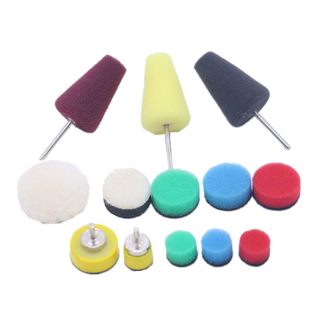 Buffing Sponge Disc Polishing Pad Waxing Sponge Wheel For Drill 0.5-1`