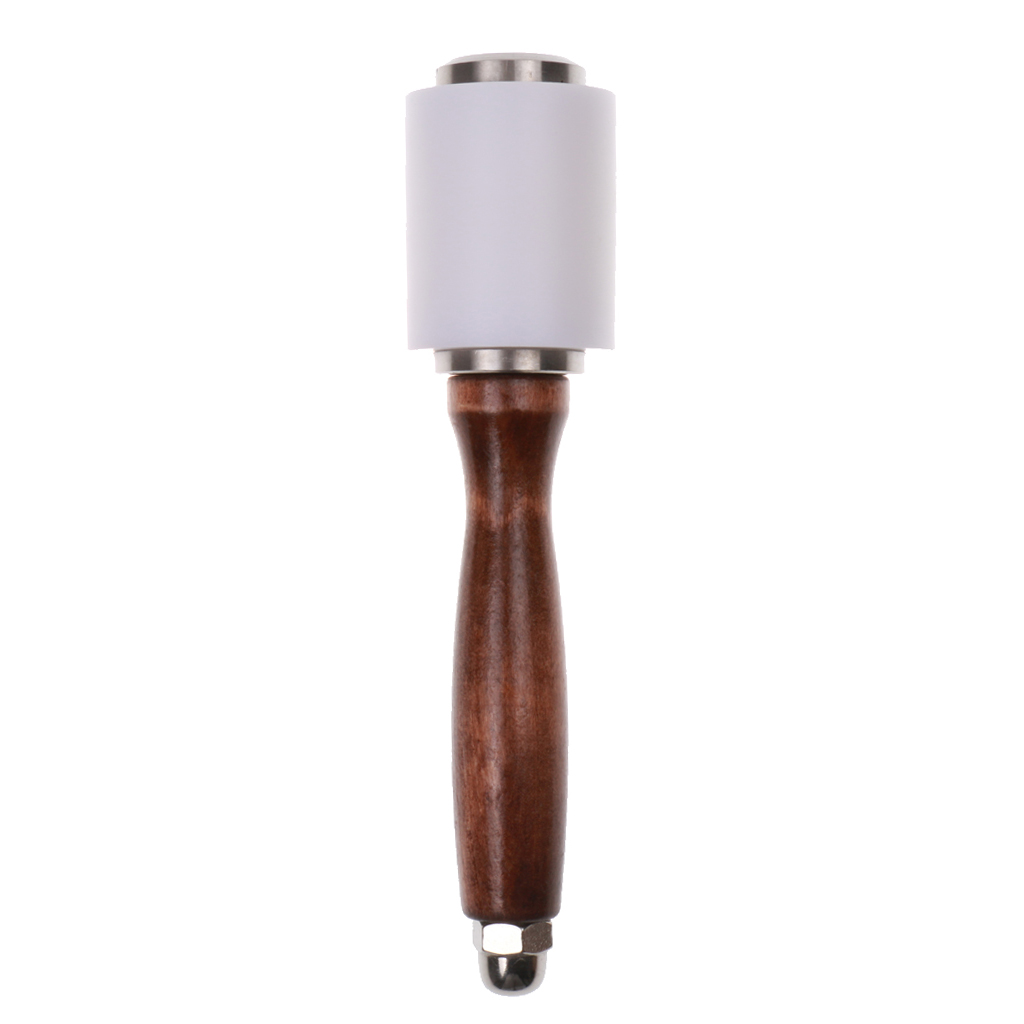 1Pcs Wooden Handle Nylon Hammer Leathercraft Carving Hammer Sew Leather Cowhide Tool Kit - 8.46 inch Total Length