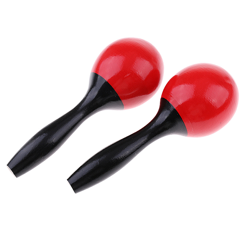 1 Pair Maraca Hand Shaker Kids Baby Toddlers Musical Toys Birthday Holiday Gift Party Favor