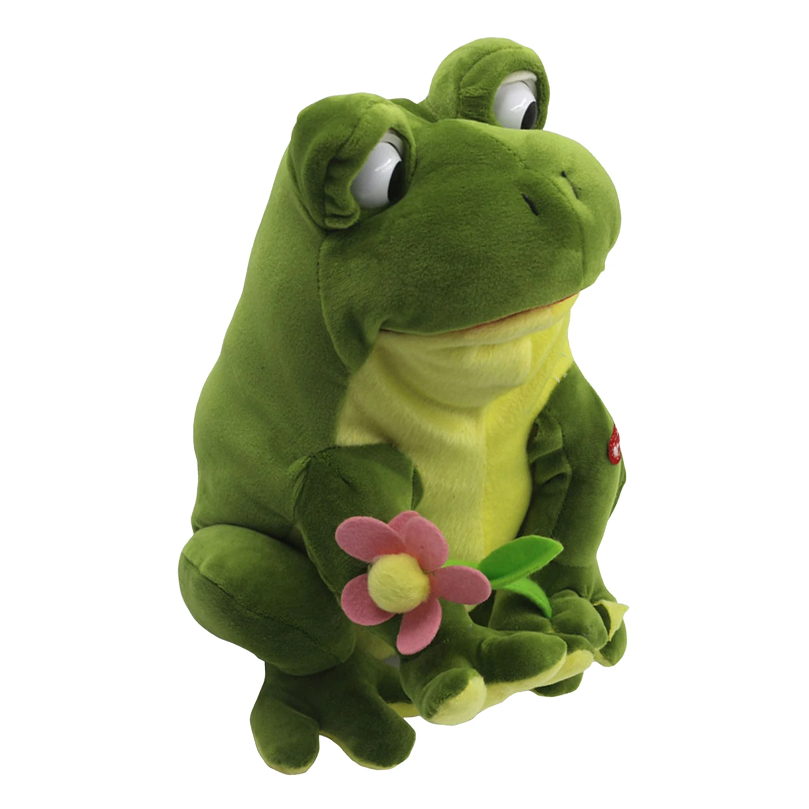 Plush Frog Figure Animal Doll Singing Dancing Toy for Toddlers Birthday Gift 