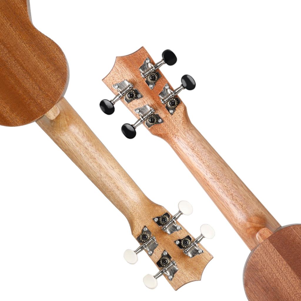 2pcs 17in Ukulele Love Shape Hawaiian Guitar Beginner Adult Children Gifts