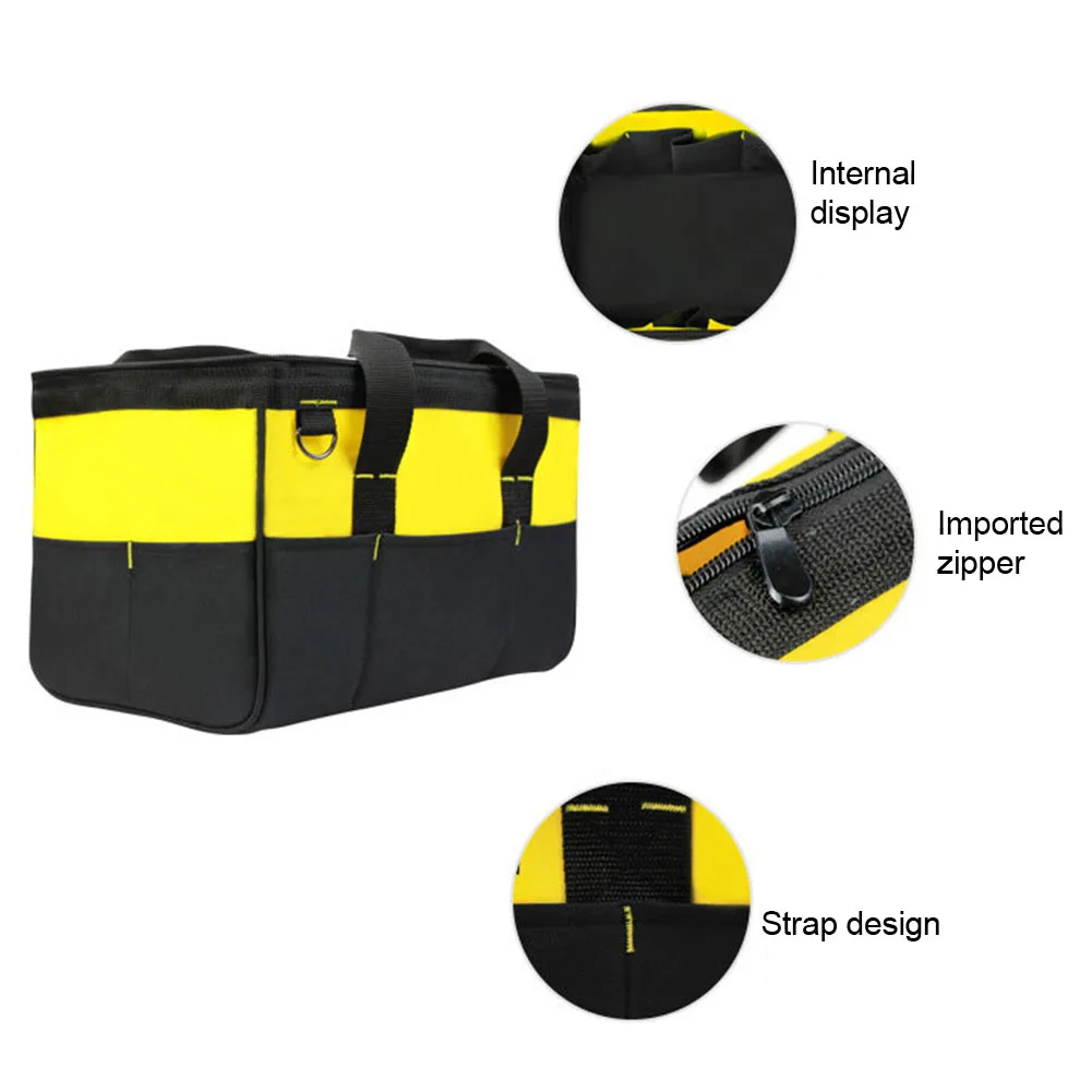 laptop tool bag Oxford Cloth Heavy Duty Instrument Organizer Wear Resistance For Electrican With Handle Hardware No Deformation Tool Bag best tool backpack