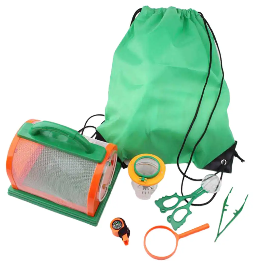 7Pcs Outdoor Exploration Insect Net Adventure Insect Catching Kit Set Children Educational Science Equipment